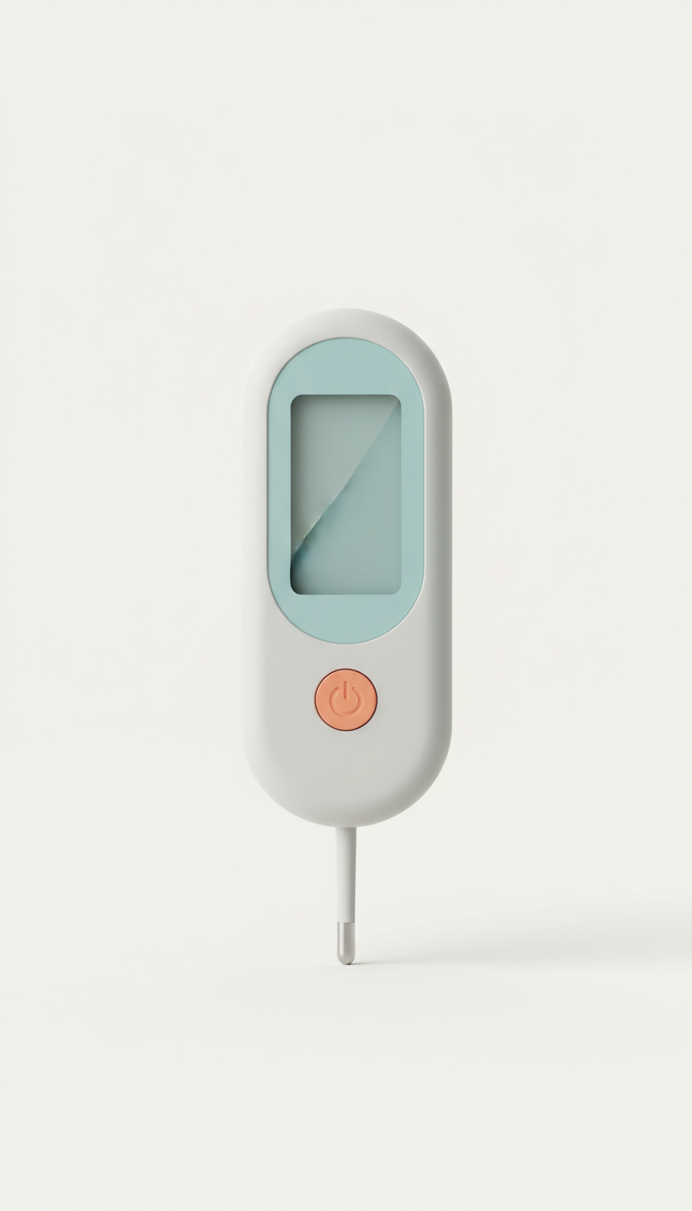 Compact Digital Thermometer Fast Read